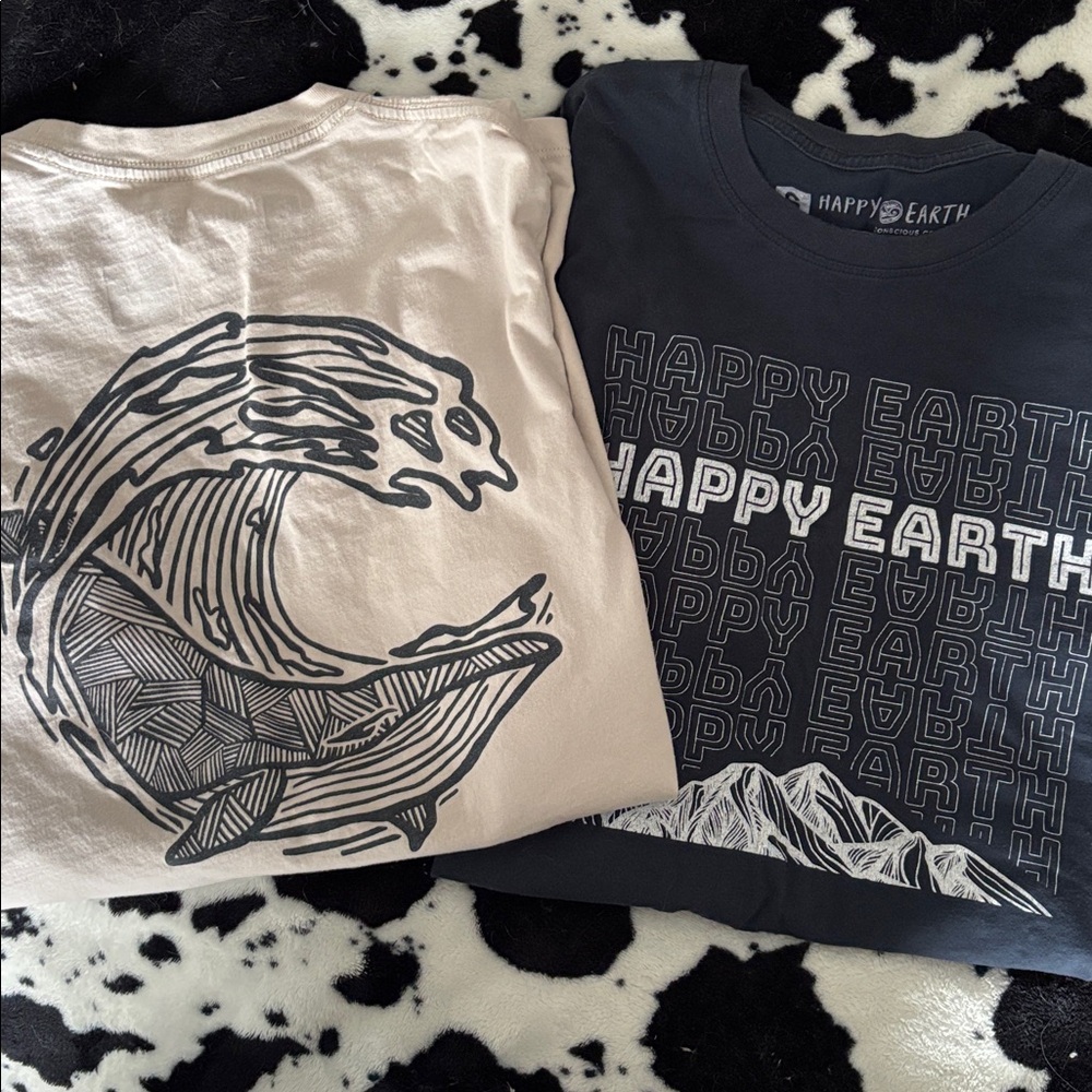 Happy Earth long sleeve t-shirt bundle